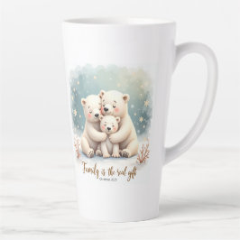 Latte Caneca de Café Keepsake Family is the Real Gift