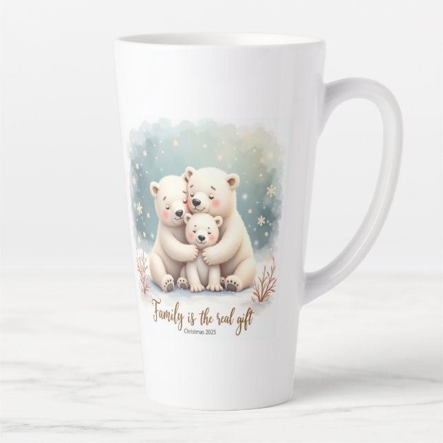 Latte Caneca de Café Keepsake Family is the Real Gift (Direita)