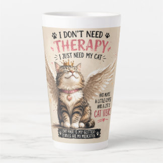 Latte Caneca de Café Mãe de Gato Engraçada