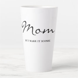 Latte Caneca de Café Mãe Divertida Legal e Irônica
