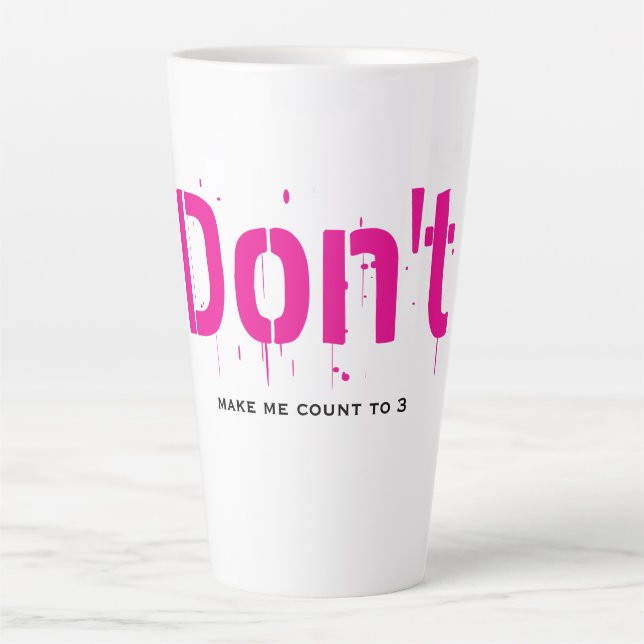 Latte Caneca de Café Minimalista Divertida Engraçada Int (Frente)