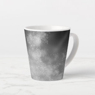Latte Caneca de Café Monocromática Cinza Céu Noturno