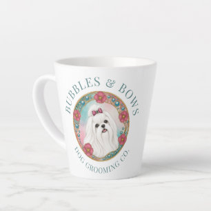 Latte Caneca de Café para Cabeleireiro de Cães Malteses