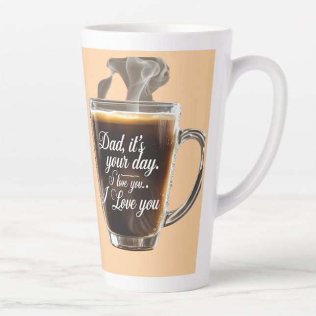 Latte Caneca de café para Pai (Direita)
