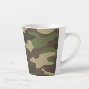 Latte Caneca de Café Personalizada com Monograma do Exér