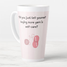 Latte Caneca de Café Personalizada “Fio é Autocuidado”