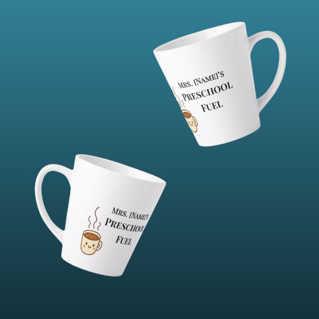 Latte Caneca de Café Personalizada Minimalista para Prof (Criador carregado)