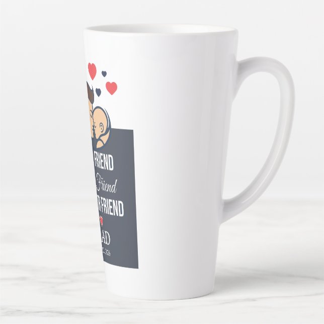 Latte Caneca de Café Personalizada para Papai (Direita)