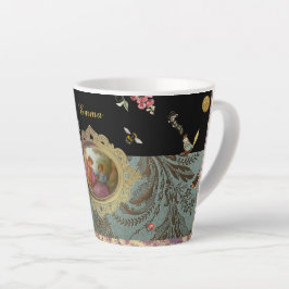 Latte Caneca de Café Personalizada Rococó