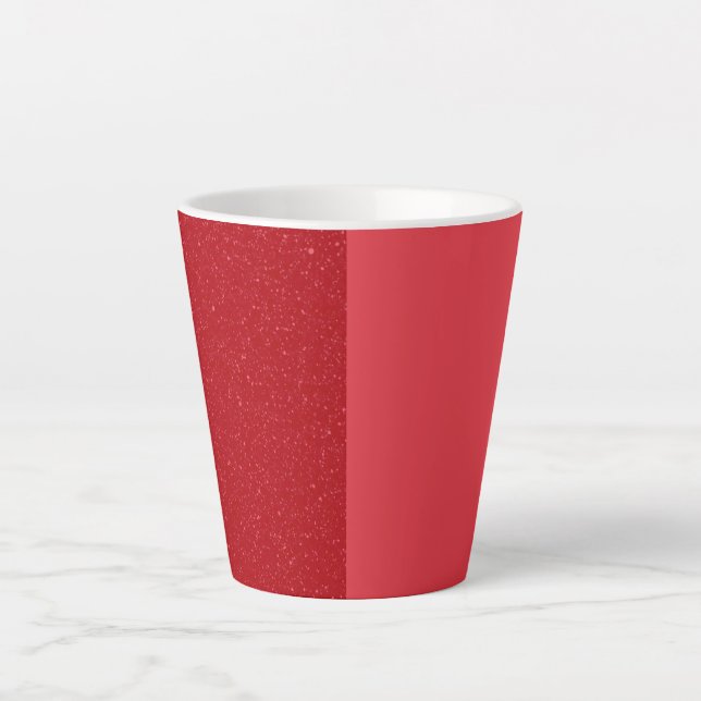 Latte Caneca de Café Personalizada Tomate Vermelho Divid (Frente)