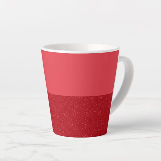 Latte Caneca de Café Personalizada Tomate Vermelho em Do (Ângulo direito)