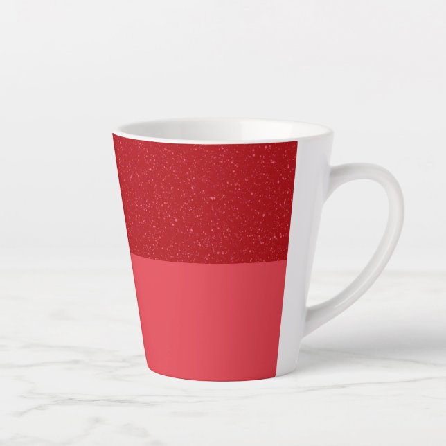 Latte Caneca de Café Personalizável Vermelha Tomate – Ac (Direita)