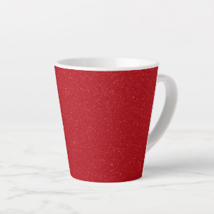 Latte Caneca de Café Personalizável Vermelho Tomate com