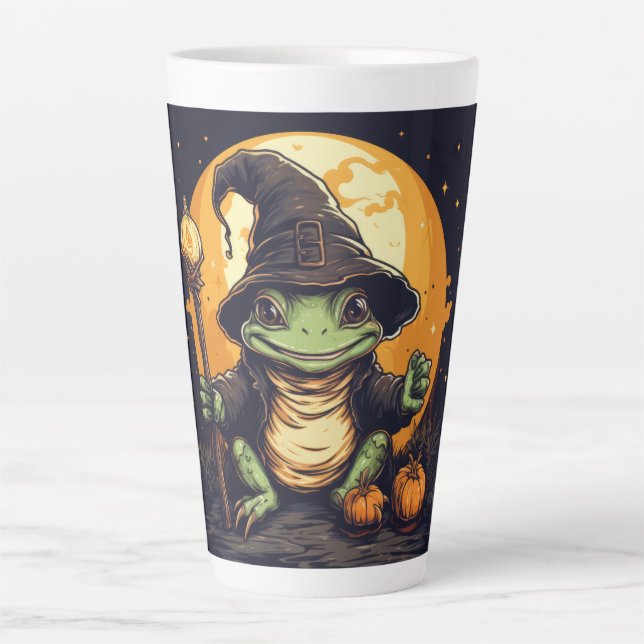 Latte Caneca de Café Ribbit Místico (Frente)