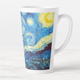 Latte Caneca de Café Vincent van Gogh - Noite Estrelada