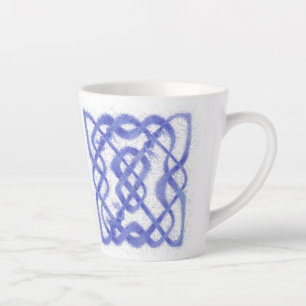 Latte Caneca de Café VIOLET CELTIC KNOT