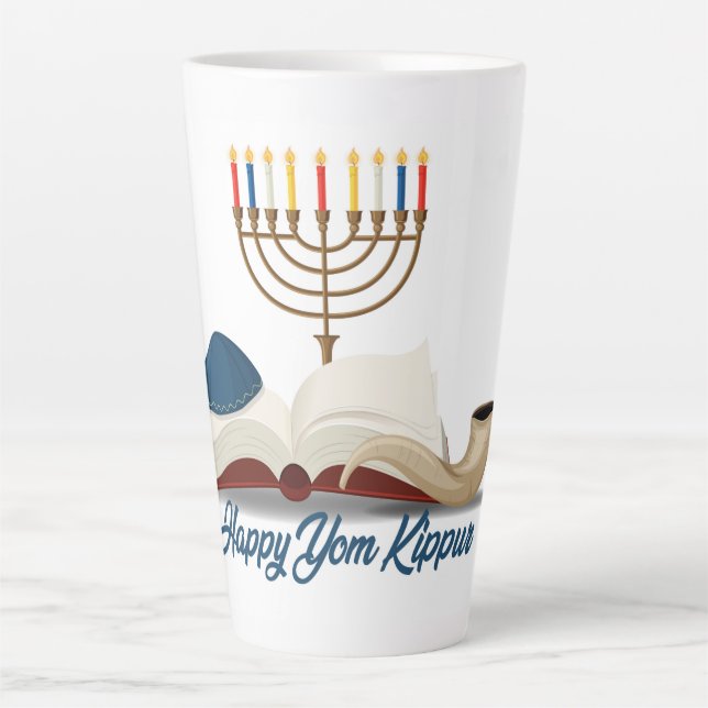 Latte Caneca de Café Yom Kippur (Frente)