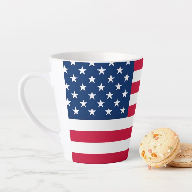 Latte Caneca de Presente Patriótico com Café Americano e (In Situ)