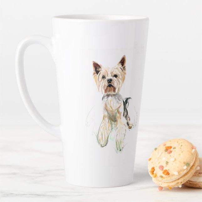 Latte Caneca Yorkie – Yorkshire Terrier, Caneca de Café  (In Situ)