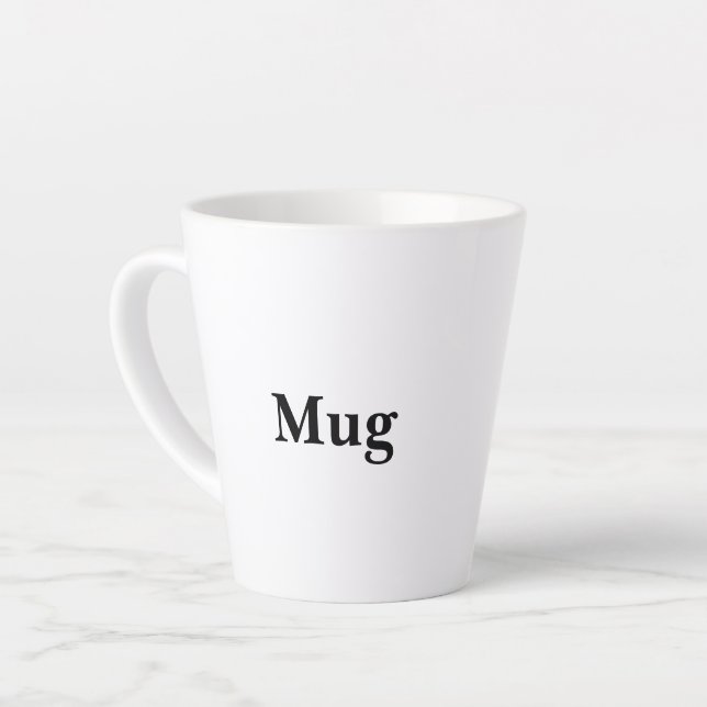 Latte Crie Sua Própria Caneca de Café Pequena Personaliz (Ângulo esquerdo)