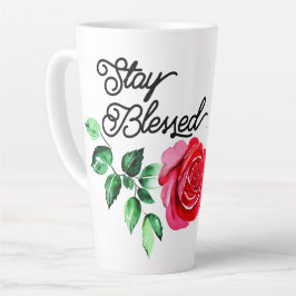 Latte Fique abençoada caneca de café
