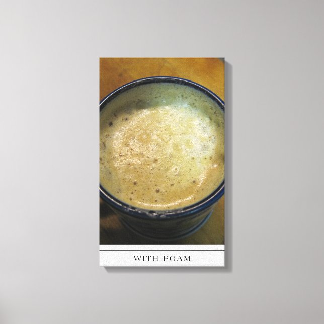 Latte Foam Art na Canvas (Frente)