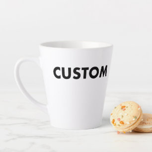 Latte Modelo em Branco de Caneca de Café Personalizado -