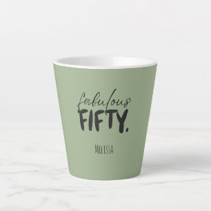Latte Nome Personalizado - Caneca de Café Fabuloso Cinqu