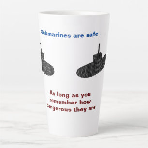 Latte Os Submarinos São Caneca de Café Grande e Segura