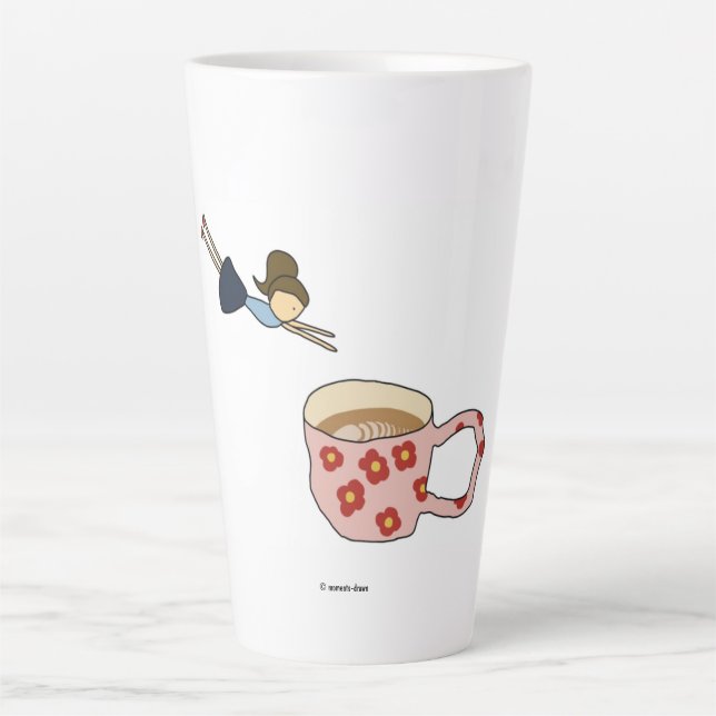 Latte Pulando na caneca de café (Frente)