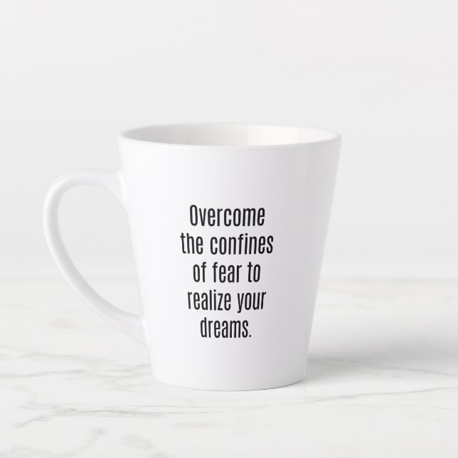 Latte Realize Seus Sonhos Caneca de Café com Leite (Esquerda)