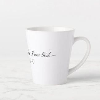 Latte Salmo 46:10, Caneca de Café com Leite Presente