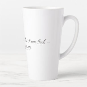 Latte Salmo 46:10, Caneca de Café com Leite Presente