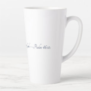 Latte Salmo 46:10, Caneca de Café com Presente