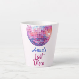 Latte Última Festa de Solteira Disco | Caneca de Café co