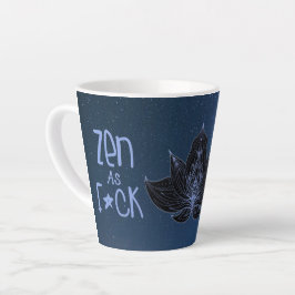 Latte ZEN AS FCK Presentes Engraçados Caneca de Café