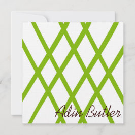 Lattice Personalizada Moderna no Verde limão