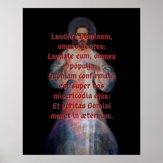 Laudáte Dominum Impressão (grande) (Frente)