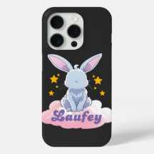 "Laufey Bunny em uma nuvem com estrelas - Design b