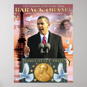 Laureado do prêmio de paz de Nobel - poster