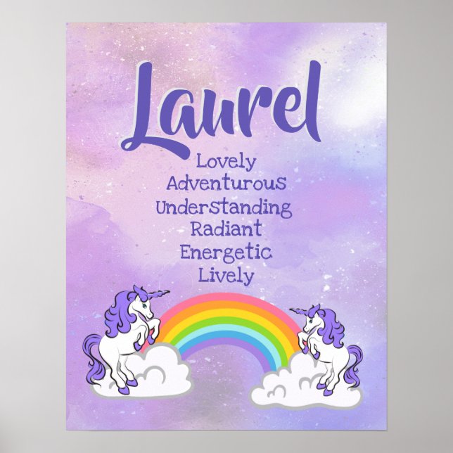Laurel Name Poster (Frente)