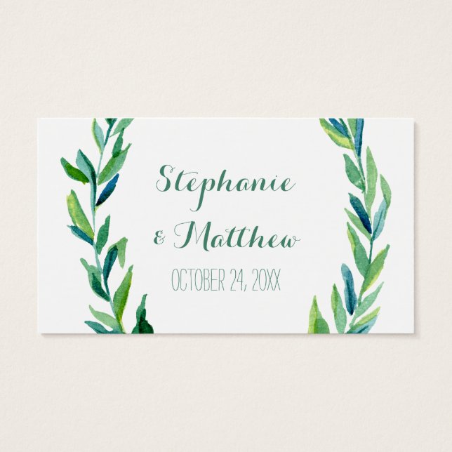 Laurel Olive Leaf Wreath Wreath Favor Dags. (Verso)