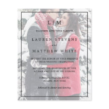 Lauren Photo Elegant Budget Weditation Convite