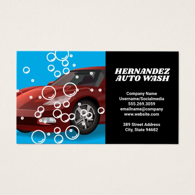 Lavagem Automática Do Carro | Carro Vermelho (Frente)