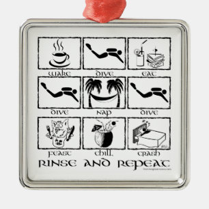 Lavagem e ornamento da repetição