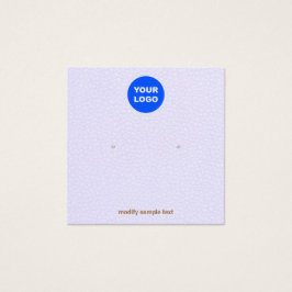 Lavanda Adicione o seu logotipo Stud Earring Displ