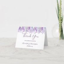 Lavanda Agradecimento de Casamento em Aquarela Bot