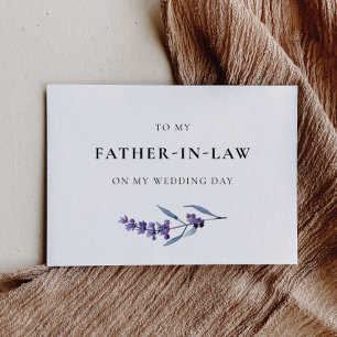 Lavanda ao meu pai no Cartão de Dia de Casamento d