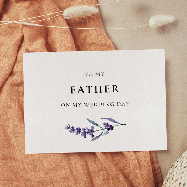 Lavanda Ao Meu Pai No Meu Cartão De Dia De Casamen (Criador carregado)
