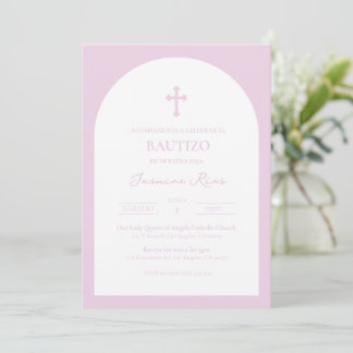 Lavanda Bautizo Invitación Baptism Convite